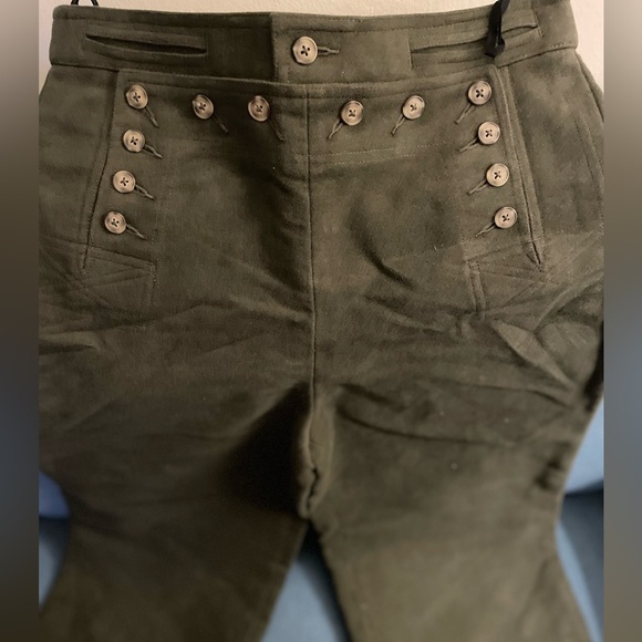 Tory Burch MOLESKIN CROPPED SAILOR TROUSER SIZE 6 - Picture 6 of 6